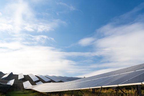 Solar,Cell,Panels,Field.,Rows,Of,Long,Sunny,Batteries,On